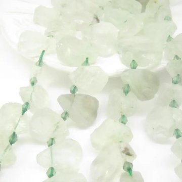 Kryształ Zielony surowy bryłki - nieregularne łzy (sztuka)