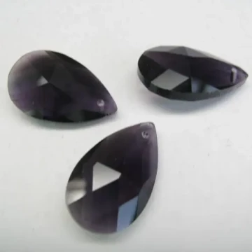 Kryształki fioletowe ciemne fasetowane 28x17x10mm