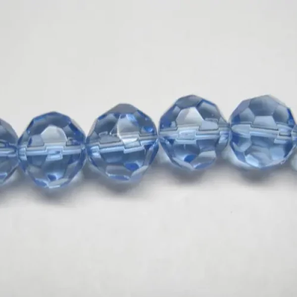 Kryształki niebieskie fasetowane kula 13mm