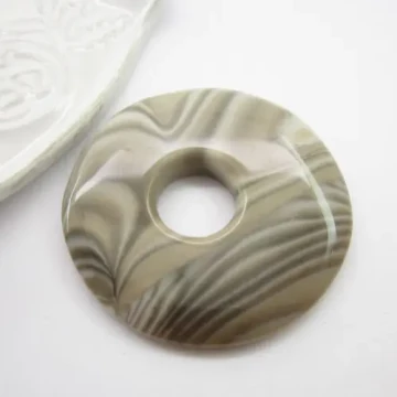 Krzemień pasiasty 45x5 mm (sztuka) donut (donat)