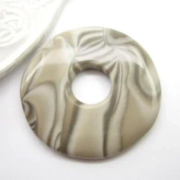 Krzemień pasiasty 50x5 mm (sztuka) donut (donat)