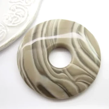 Krzemień pasiasty 60x6 mm (sztuka) donut (donat)