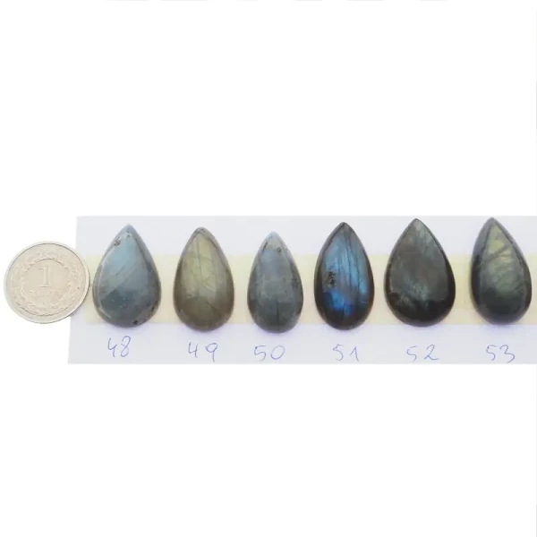 Labradoryt 18-28x11-19 mm łza (różne kamienie do wyboru)