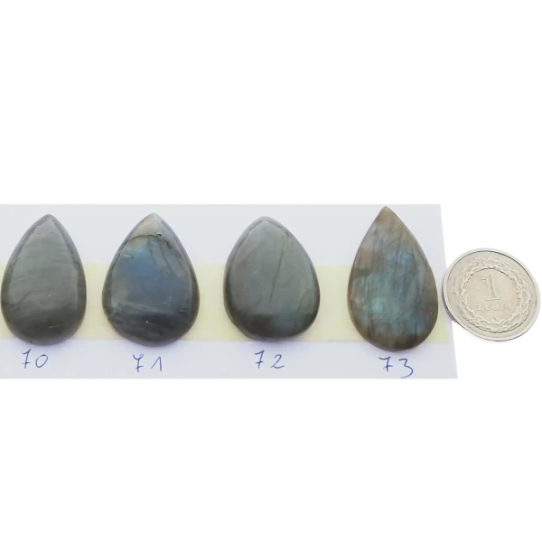 Labradoryt 23-36x14-22 mm łza (różne kamienie do wyboru)