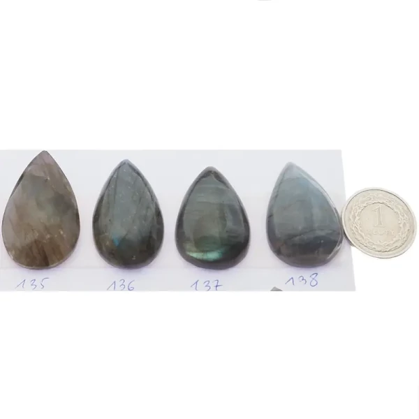 Labradoryt 31-41x21-28 mm (sztuka) łza (różne kamienie do wyboru)