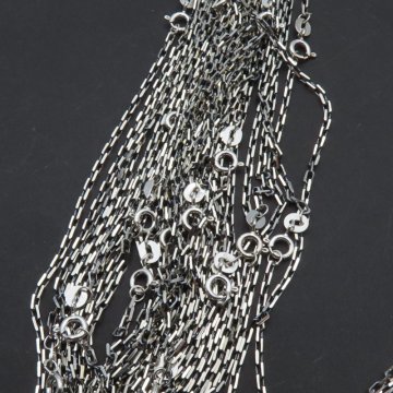 Łańcuszek Anker 60 cm - srebro oksydowane