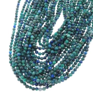 Lapis Lazuli fenix kulka fasetowana 2 mm (sznur)