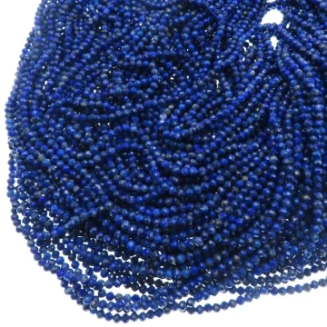 Lapis Lazuli fenix kulka fasetowana 3 mm (sznur)