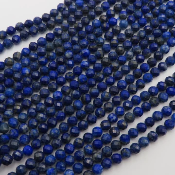 Lapis Lazuli kulka fasetowana 5 mm (sznur)