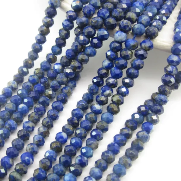 Lapis Lazuli oponka fasetowana 4x3mm (sznurek)