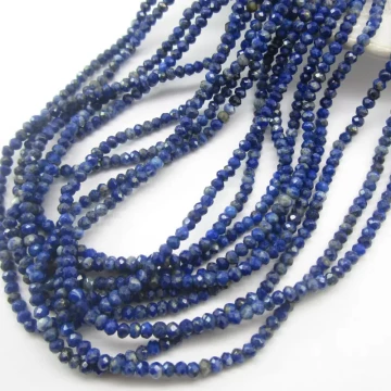 Lapis Lazuli oponka fasetowana 3x2mm (sznurek)