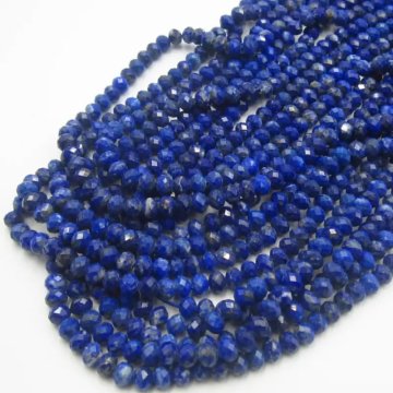 Lapis Lazuli oponka fasetowana 6x4 mm (sznur)
