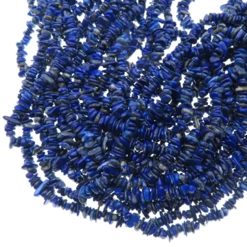 Lapis Lazuli polerowana sieczka 8-10mm (sznur 80 cm)