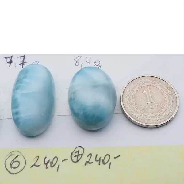 Larimar 26x18 i 31x16 mm owal (różne kamienie do wyboru)