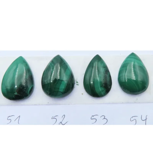 Malachit 21-23x14-16 mm łza (różne kamienie do wyboru)