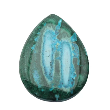 Malachit z Turkusem 44-45x33-35 mm łza (różne kamienie do wyboru)