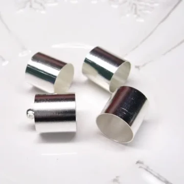 Metalowe - końcówki do linek rzemieni 11,5mm(para)