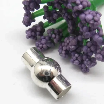 Metalowe - końcówki magnetyczne do linek rzemieni 6 mm (komplet)