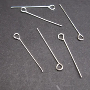 Metalowe - Szpilki z oczkiem 2,6 cm (para) - pakiet (10 par)