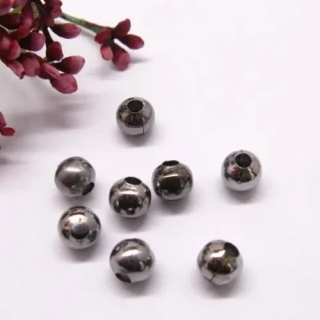 Metalowy element ozdobny kulka 6 mm oksyda