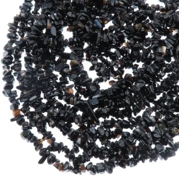 Onyks polerowany sieczka 8-10mm (sznur 80 cm)