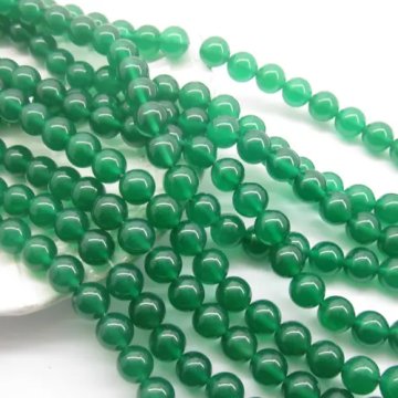 Onyks Zielony kulka 10mm (sznurek)