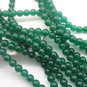 Onyks Zielony kulka 8mm (sznurek)