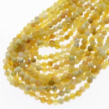 Opal Żółty fasetowany kulki 6 mm (sznur)
