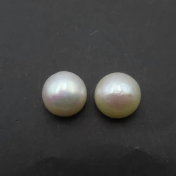 Perła hodowana (nawiercona) biała 10-10,5 mm (para lub 10 par) okrągła - wysoka jakość (3A)