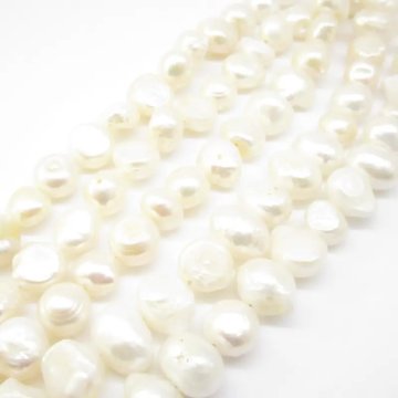 Perły Naturalne Hodowane białe 10-11 mm (sznur)
