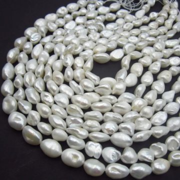 Perły Naturalne Hodowane białe 11-12 mm (sznur)