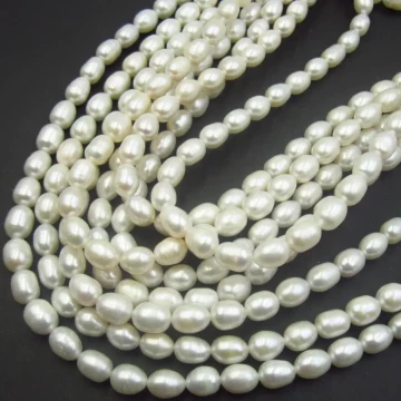 Perły Naturalne Hodowane białe 9-10 mm (sznur)