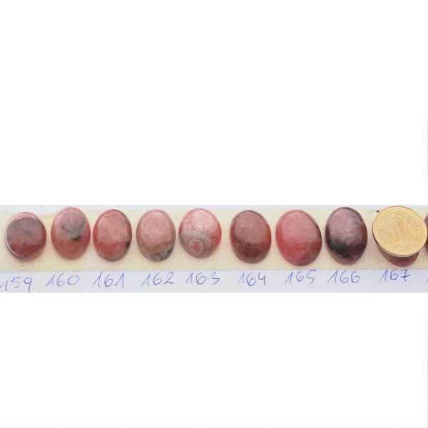 Rodochrozyt 13-17x10-13 mm owal (różne kamienie do wyboru)
