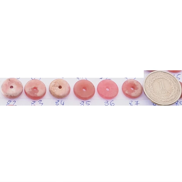 Rodochrozyt 13 mm donut (donat) (różne kamienie do wyboru)