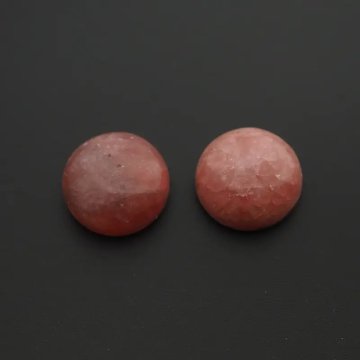Rodochrozyt 13 mm okrągły (para)