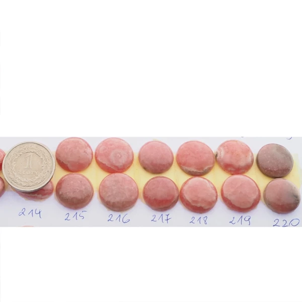 Rodochrozyt 15-17 mm okrągły (para) (różne pary do wyboru)