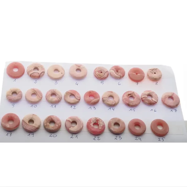 Rodochrozyt 19-21 mm donut (donat) (różne kamienie do wyboru)