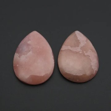 Rodochrozyt 21x15 mm łzy (para)