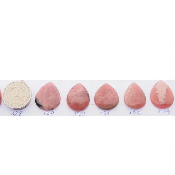 Rodochrozyt 22-29x15-20 mm łza (różne kamienie do wyboru)