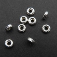 Srebro Ag - oponka ozdobna 3,5x1,5mm  