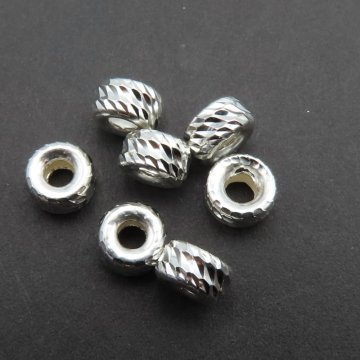 Srebro Ag - oponka ozdobna 6x3,5mm  