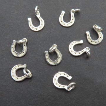 Srebro Ag  - zawieszka podkówka 6 mm