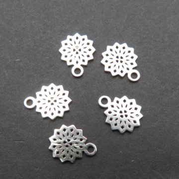 Srebro Ag  - zawieszka rozetka ażurowa 6 mm