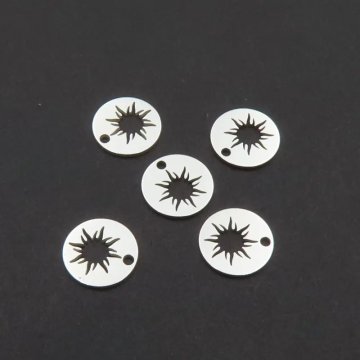Srebro Ag - zawieszka słońce 8 mm