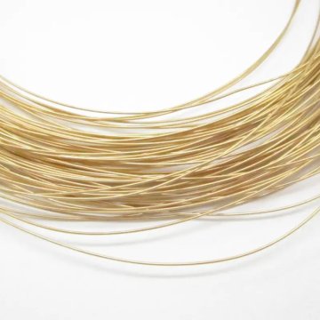 Srebro Ag złocone 930 - drut 0,4mm twardy (0,5m)