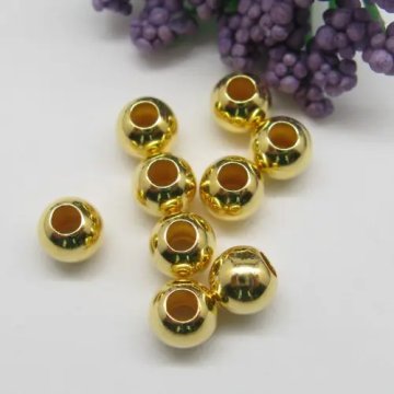 Srebro Ag złocone - kulka 6mm  