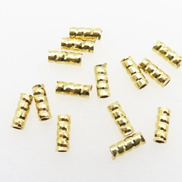 Srebro Ag złocone - przekładka rurka dystansowa 5x2 mm