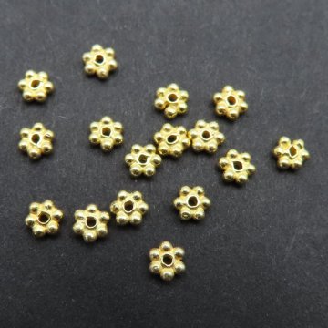 Srebro Ag złocone - przekładka ozdobna 3 mm  
