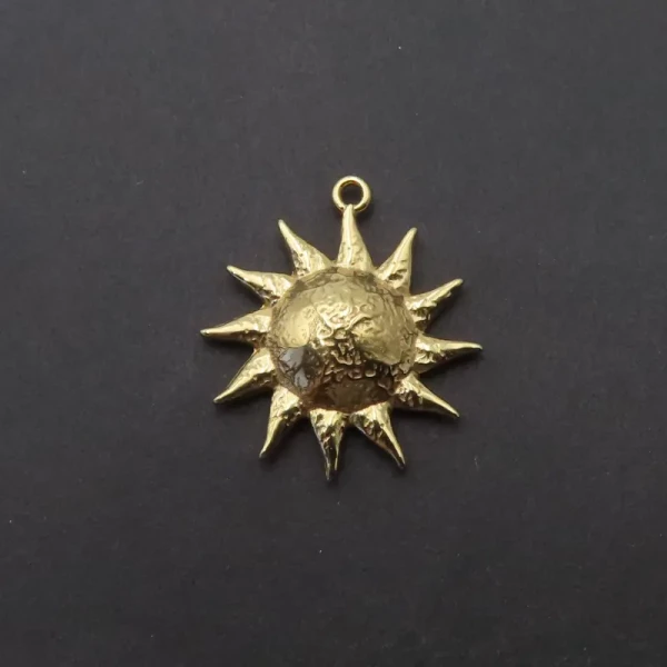 Srebro Ag złocone - zawieszka słońce 18,5mm