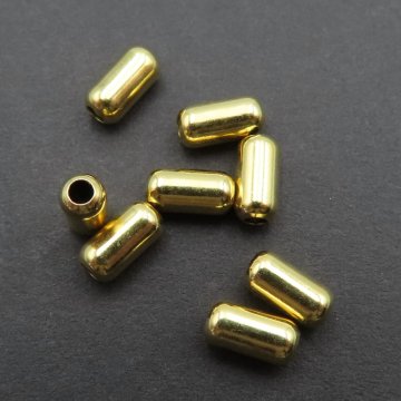 Srebro Złocone Ag - cylinder 6x3 mm 